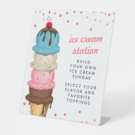 Expositor En L Tarde de Helado de Verano Moderno Acuarela Despedi