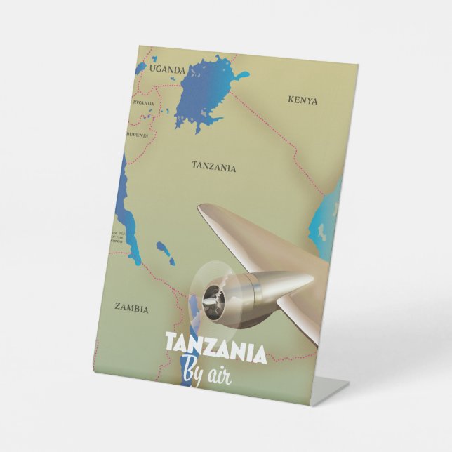 Expositor En L Tarjeta aérea de Tanzania (Anverso)