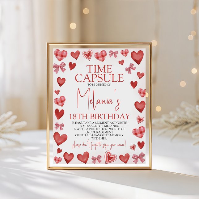 Expositor En L Tarjeta de cápsula del tiempo de cumpleaños querid (Subido por el creador)