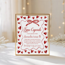 Tarjeta de cápsula del tiempo de Sweetheart
