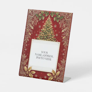 Expositor En L Tarjeta de Felicitación Navideña Personalizada y E