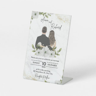 Expositor En L Tarjeta de invitación de boda
