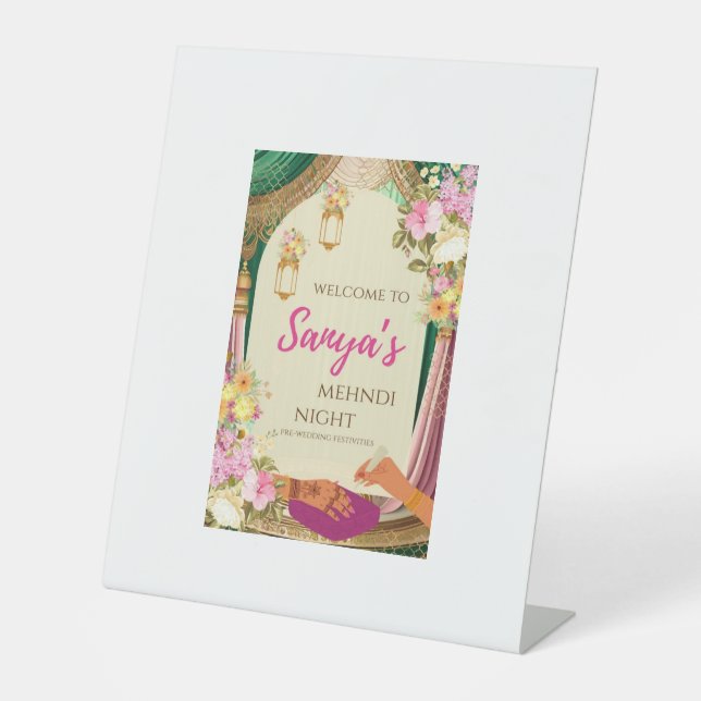 Expositor En L tarjeta de mehndi (Anverso)