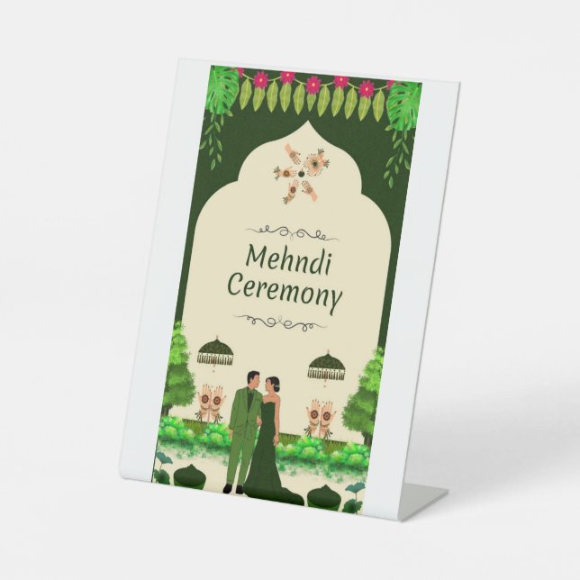 Expositor En L tarjeta de mehndi (Anverso)