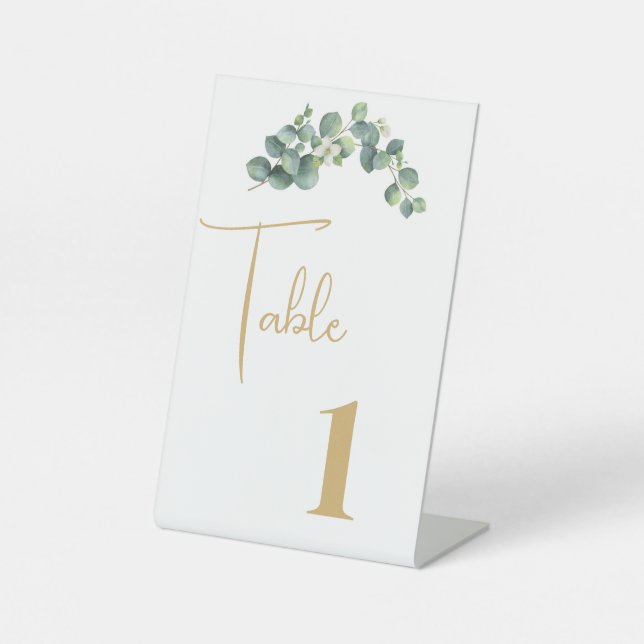 Expositor En L Tarjeta de mesa de boda (Anverso)