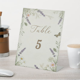 Expositor En L Tarjeta de mesa de Boda rústico de Cottagecore