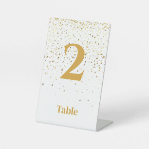 Expositor En L Tarjeta de número de mesa Petite Stars - pedestal