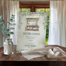 Expositor En L Tarjeta de receta de estante de granja de granjero