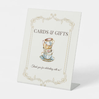 Expositor En L Tarjeta de Señalización para Regalos y Tarjetas de