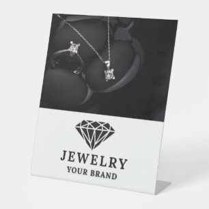 Expositor En L Tarjeta de visualización elegante de joyas