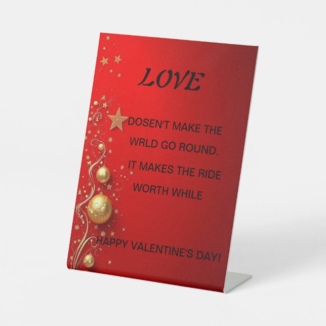 Expositor En L Tarjeta día de San Valentín (Anverso)