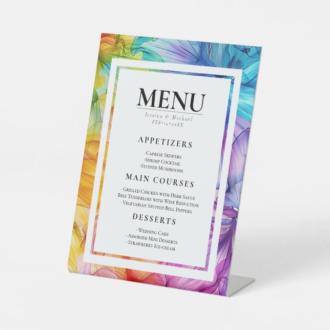 Expositor En L Tarjeta MENU Eetral Bloom (Anverso)