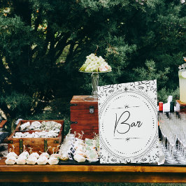 Expositor En L Tarjeta Tarot | Boda de novias | Barra B+W