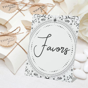 Expositor En L Tarjeta Tarot Boda de novias Favoritos B+W