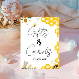 Expositor En L Tarjeta y regalo para la ducha de bebé Abeja Amari