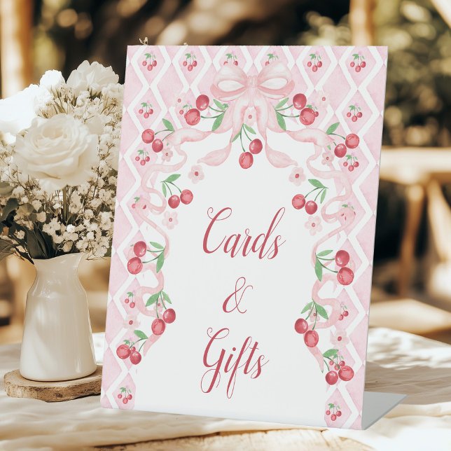 Expositor En L Tarjetas Baby Shower de cerezo y regalos (Subido por el creador)