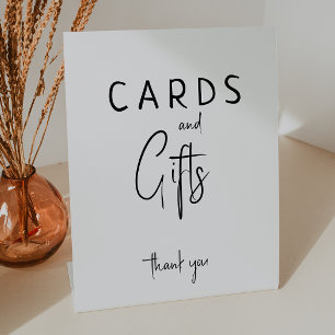 Expositor En L Tarjetas Baby Shower neutras simples y modernas