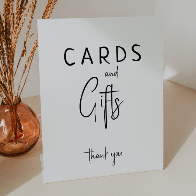 Expositor En L Tarjetas Baby Shower neutras simples y modernas (Subido por el creador)