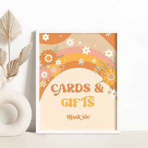Expositor En L Tarjetas de bebé y regalos retro groovic