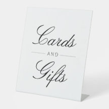 tarjetas de boda y letrero de regalos con letra el