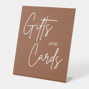 Expositor En L Tarjetas de Boho Calligraphy Wedding y regalos