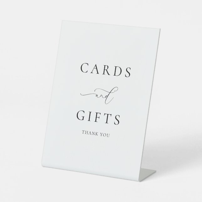 Expositor En L Tarjetas de caligrafía clásica y regalos (Anverso)