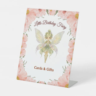 Expositor En L Tarjetas de cumpleaños y regalos de hadita con acu