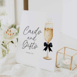 Expositor En L Tarjetas de ducha de novia con temática burbujeant