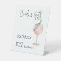 Tarjetas de ducha de novia y regalos Poster Tema d