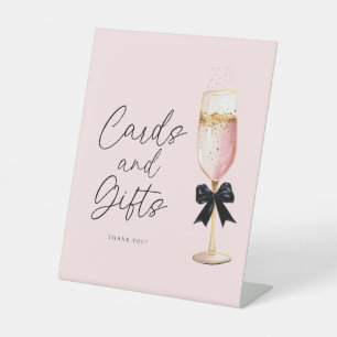 Expositor En L Tarjetas de ducha de novia y Rótulo de regalo de c