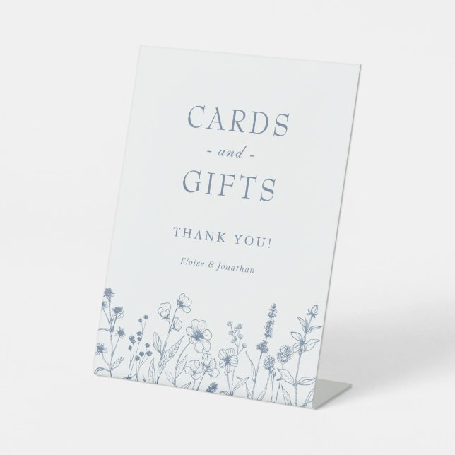 Expositor En L Tarjetas de flores silvestres y regalos minimalist (Anverso)