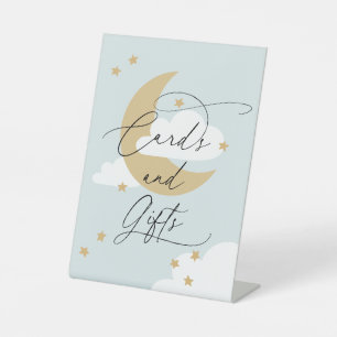 Expositor En L Tarjetas de luna y estrellas y regalos Rótulo Mist