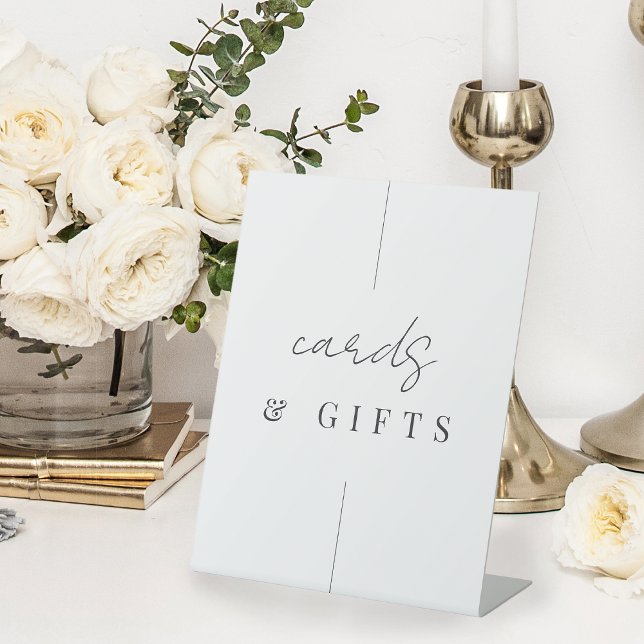 Expositor En L Tarjetas de matrimonio y regalos con escritura Min (Subido por el creador)