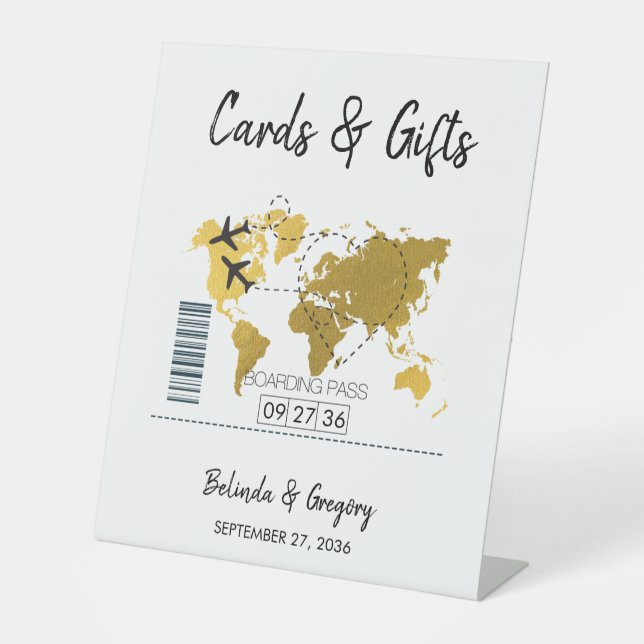 Expositor En L Tarjetas de matrimonio y regalos de tarjetas de em (Anverso)