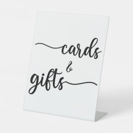 Expositor En L Tarjetas de matrimonio y regalos modernos de calig