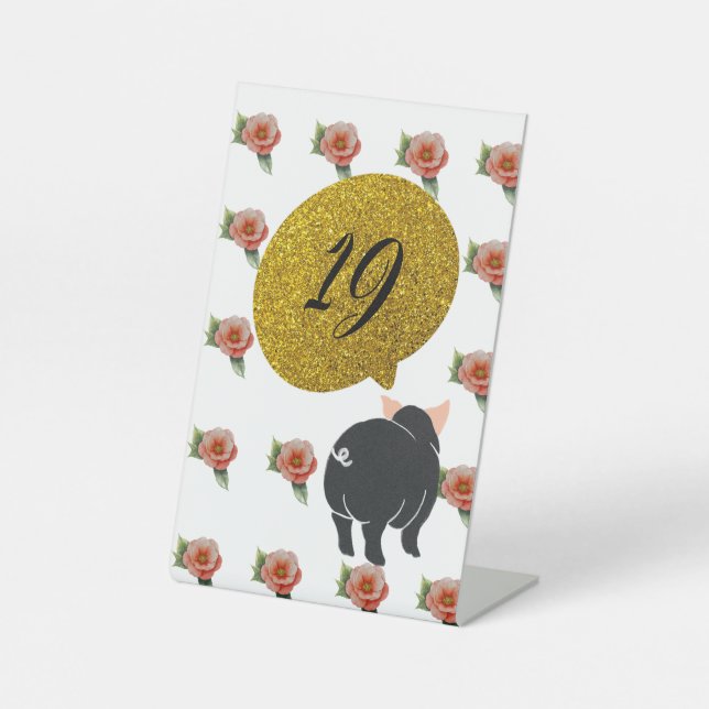 Expositor En L Tarjetas de mesa (Anverso)