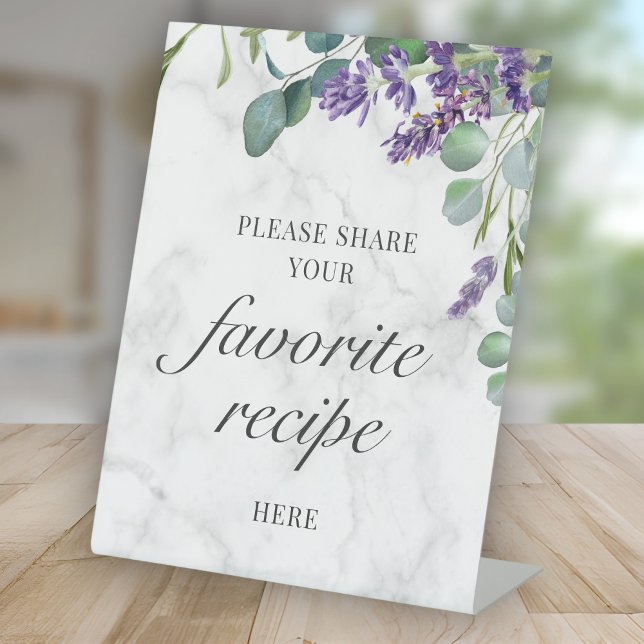 Expositor En L Tarjetas de Recetas de Lavanda Eucalipto Rústico A (Subido por el creador)