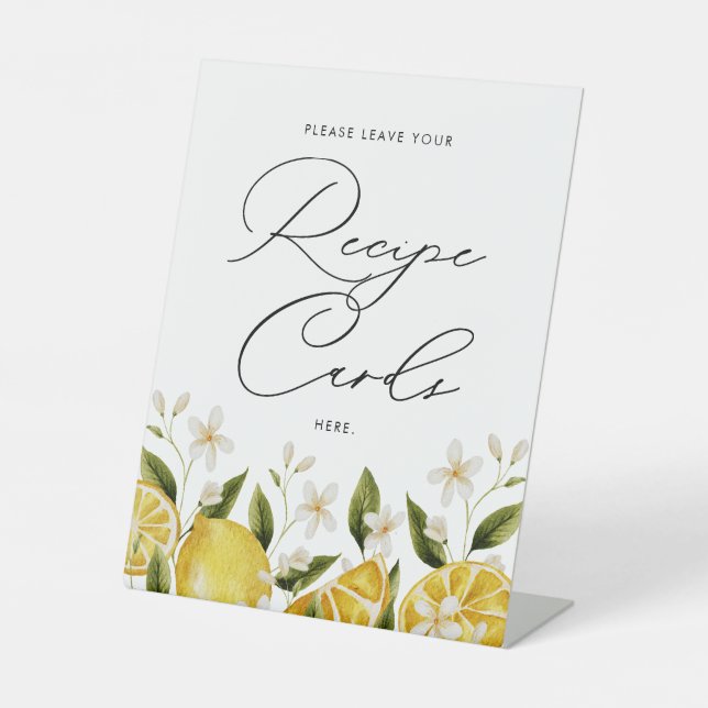 Expositor En L Tarjetas de Recetas de Su Prensa Principal Despedi (Anverso)