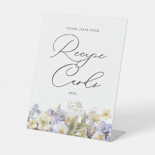 Expositor En L Tarjetas de Recetas Hora del Té Despedida de Solte