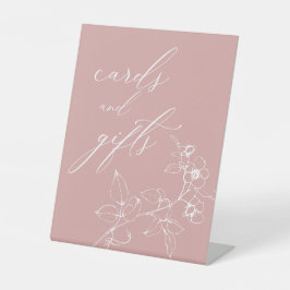 Expositor En L Tarjetas de regalo para baby shower florales atemp