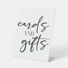 Expositor En L Tarjetas De Regalos De Baby Shower De Letra Modern
