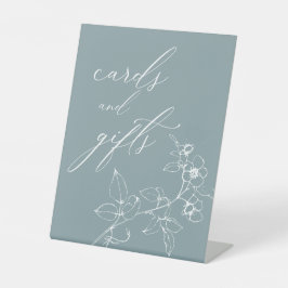 Expositor En L Tarjetas de regalos de baby shower florales atempo