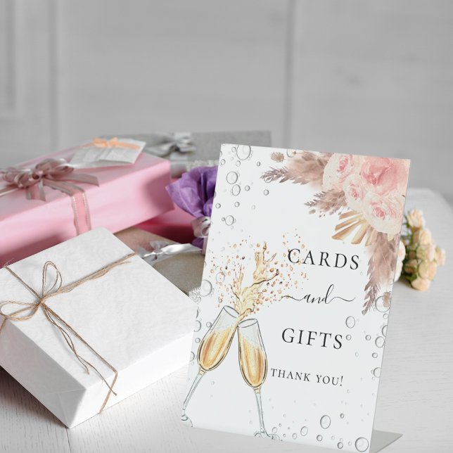 Expositor En L Tarjetas de regalos de brunch burbujas para desped (Subido por el creador)