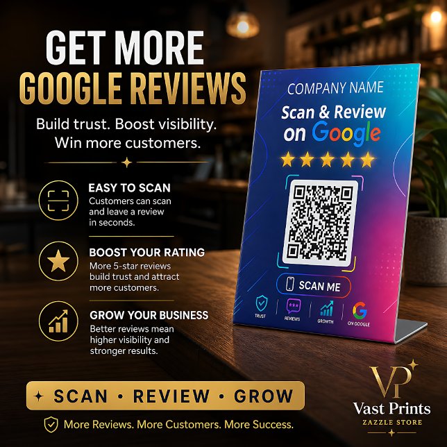 Expositor En L Tarjetas de Testimonios Plantilla de Firma de Rese (Testimonial Cards Google Review Sign Template)
