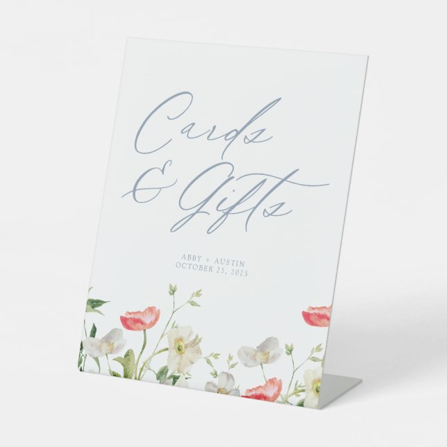 Expositor En L Tarjetas florales y regalos Rótulo peatonal (Anverso)