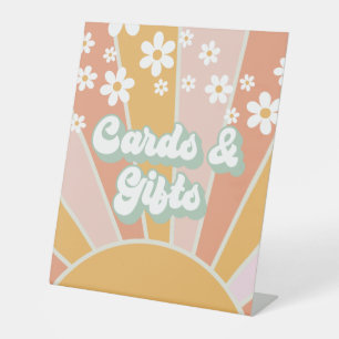 Expositor En L Tarjetas Groovy y Regalos Retro Sunshine