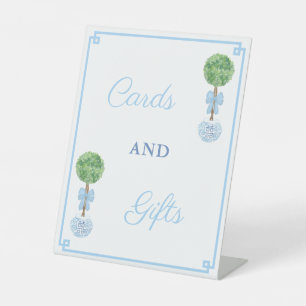 Expositor En L Tarjetas Preppy Boxwood Y Gifts Boy Baby Shower