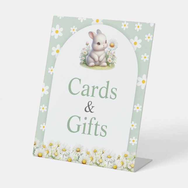 Expositor En L Tarjetas y obsequios Baby Shower neutro en género  (Anverso)
