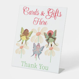 Expositor En L tarjetas y regalos aquí señalizan niños fiestas