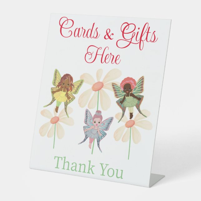 Expositor En L tarjetas y regalos aquí señalizan niños fiestas (Anverso)